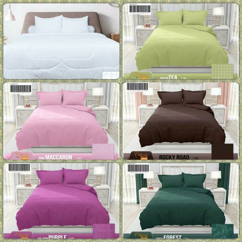 Seprei / Sprei California Polos UK 160x200 / Sprei California Polos UK 180x200