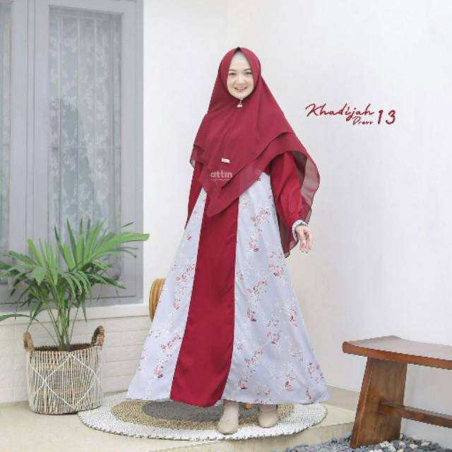 Gamis Dress Khadijah by ATTIN Khimar Nahira by Attin