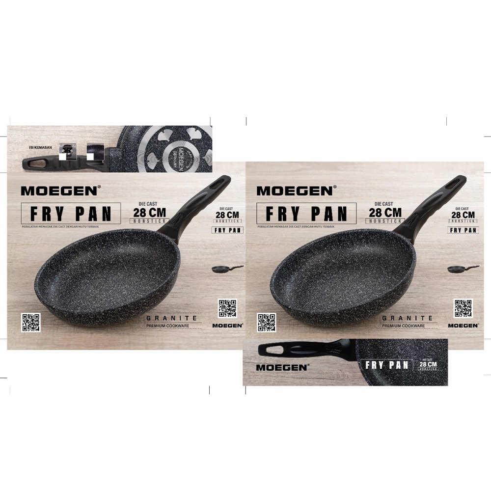 Moegen Fry Pan 28cm Granite Series teflon  anti lengket