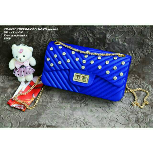 Tas Import CHANEL CHEVRON DIAMOND Uk 22cm / Tas Fashion Branded Batam Murah