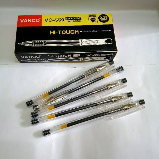 

Pulpen gel / gel pen hi-tech / hitech / hitec / hi-touch vanco 0.28mm