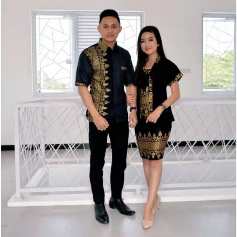 COUPLE RNB ANJANI - HEM LENGAN PENDEK KOMBINASI M L XL