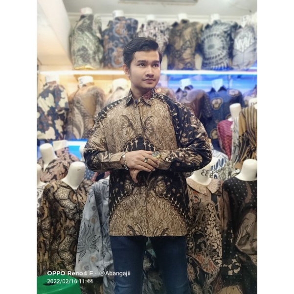 KEMEJA BATIK PRIA LENGAN PANJANG MODEL TERBARU SIZE M L XL XXL L3 L5 TERKINI TRENDING BAHAN KATUN MINYAK