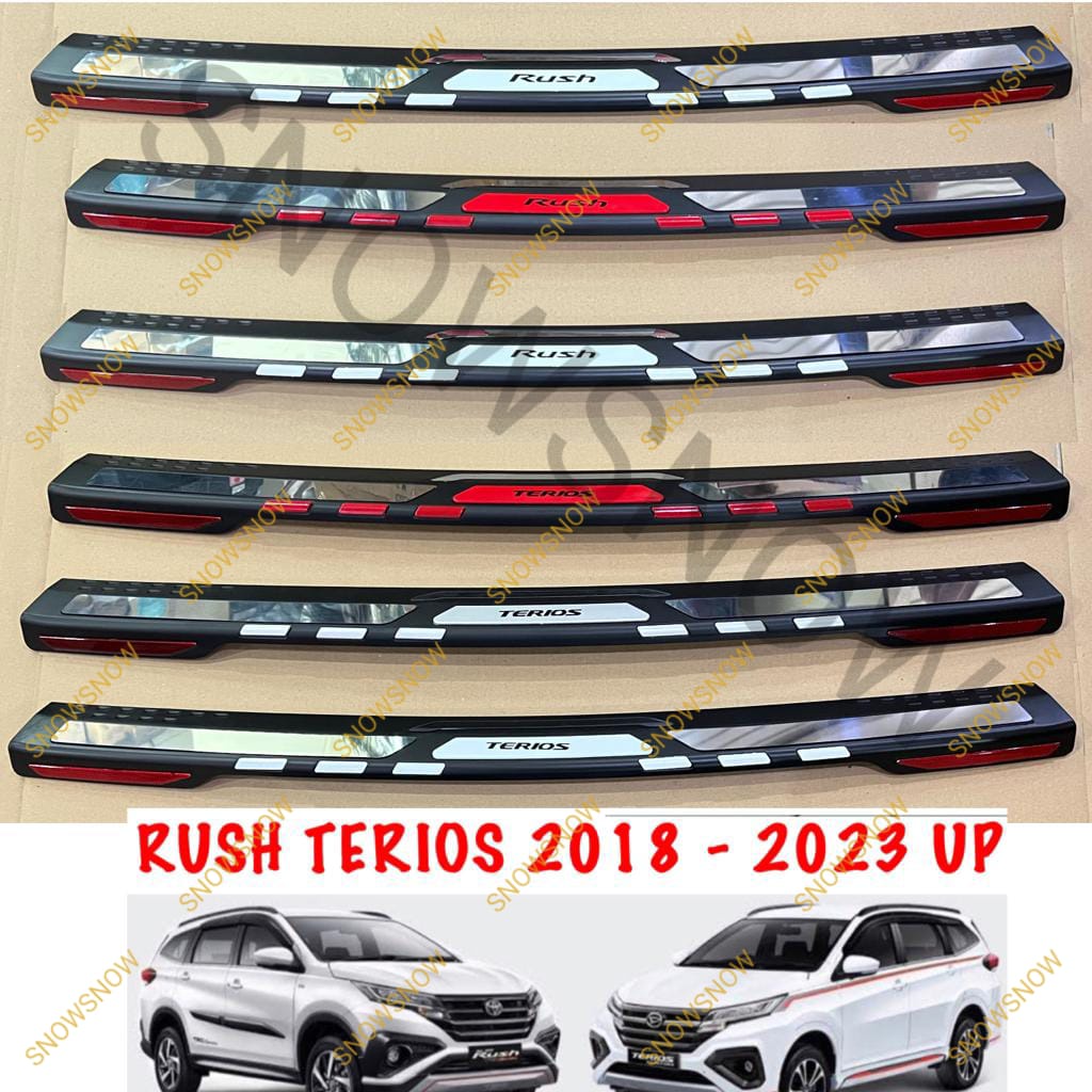 Sill Plate SillPlate Belakang Mobil All New Rush Terios GR Sport 2018 2021 2022 Exclusive