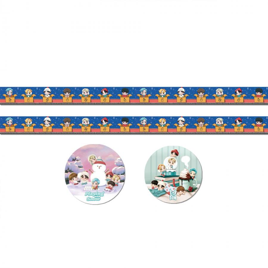 Stiker Kertasselotip Washi Gambar Kartun Kpop BTS Untuk Dekorasi