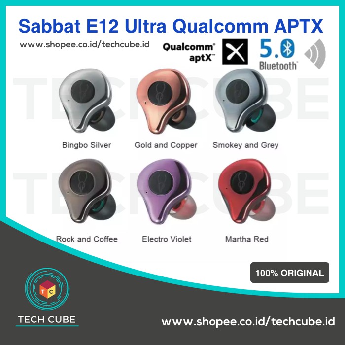 Sabbat E12 ULTRA Qualcomm APTX TWS Bluetooth Headset 5.0