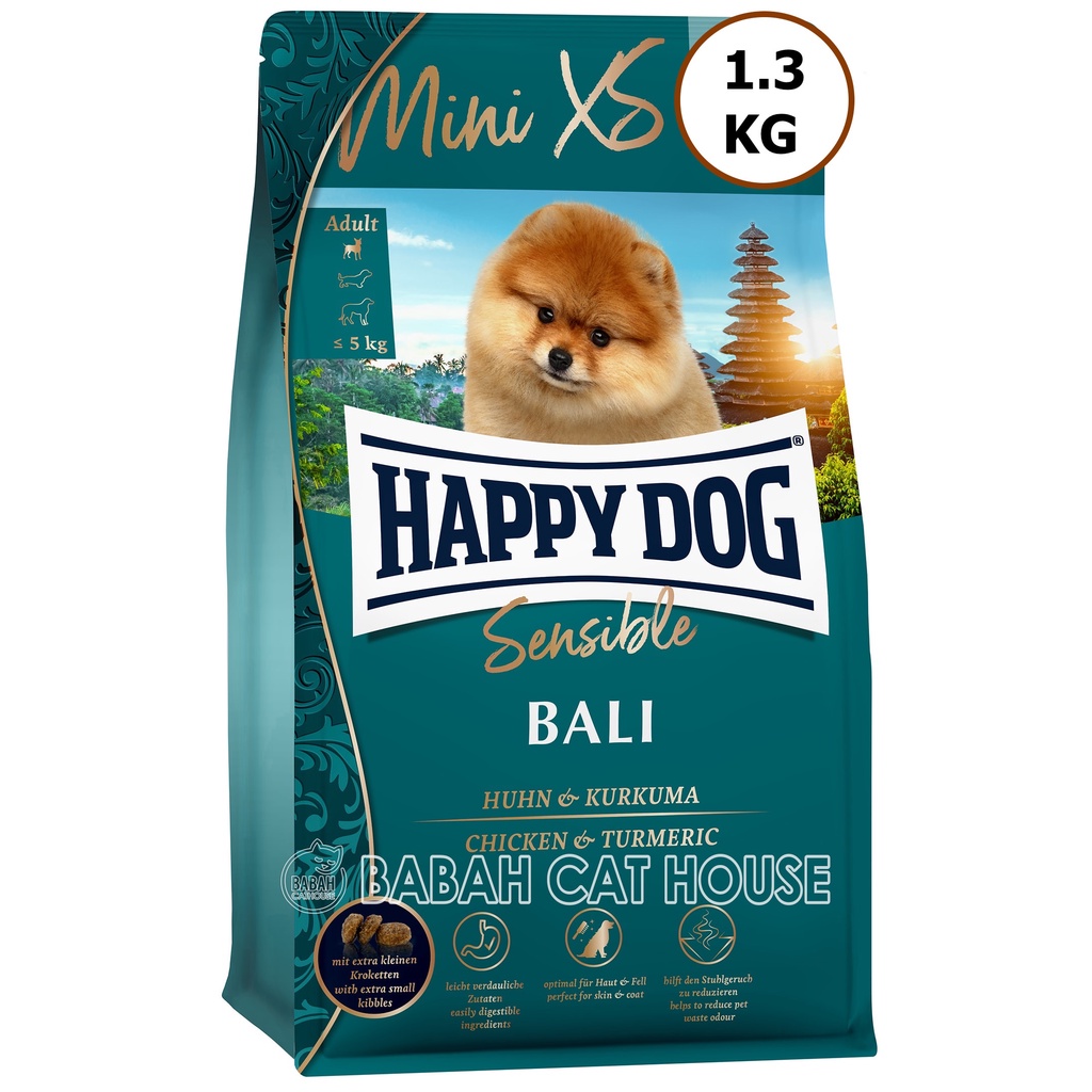 HAPPY DOG MINI XS ADULT BALI 1.3KG Dog Food HD Makanan Anjing Dewasa Kecil Super Small Pom Pomerania