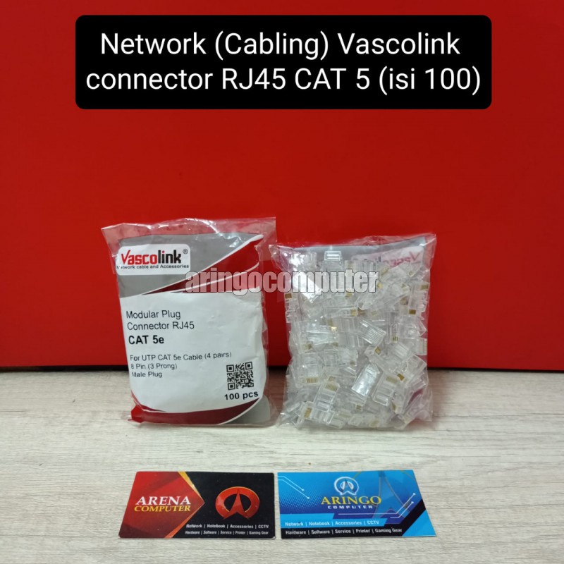 Network (Cabling) Vascolink connector RJ45 CAT 5 (isi 100)