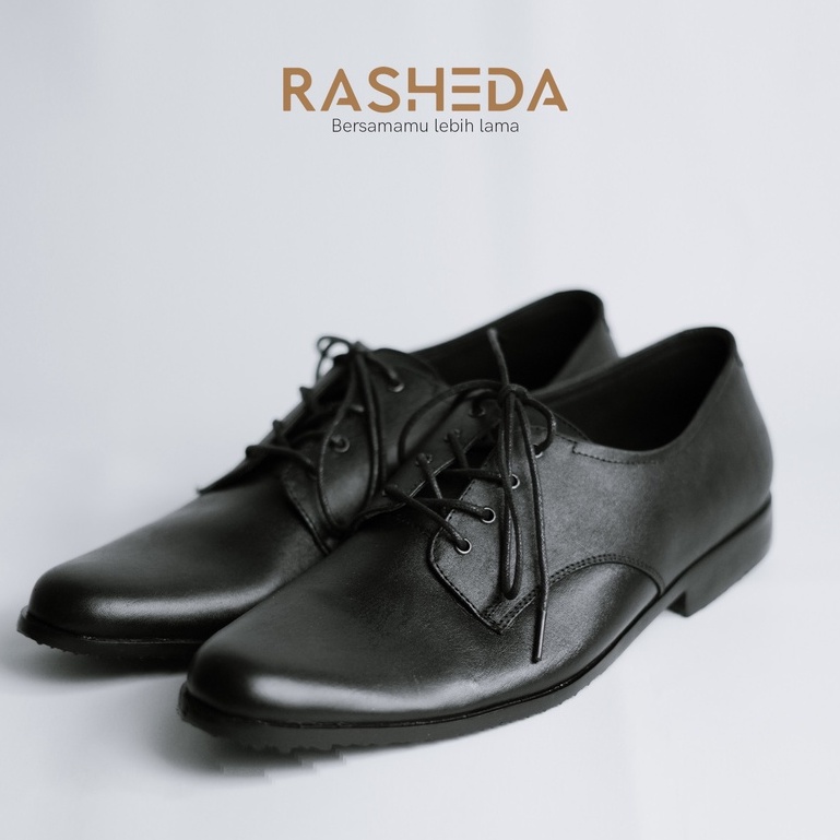 Sepatu Pantofel Pria Kulit Asli Rasheda Series SLN Formal BIg Size