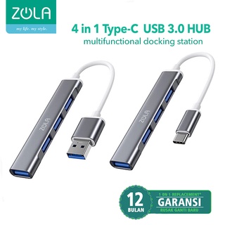 ZOLA 4 in 1 TYPE C USB Hub 3.0 High Speed 5Gbps USB Type C Adapter OTG