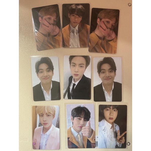 photocard pc bts taehyung jin jimin v seokjin jungkook memories 2019 2020 memo lucky draw ld be delu