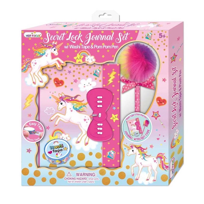 

tulis-alat-paket- secret lock journal set unicorn 202uc -paket-alat-tulis.