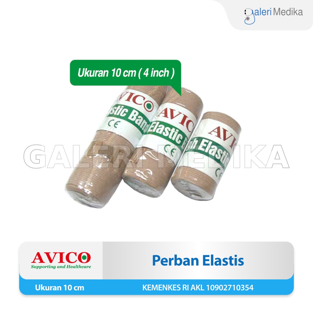 Avico Elastic Bandage - Perban Elastis Ukuran 10 cm
