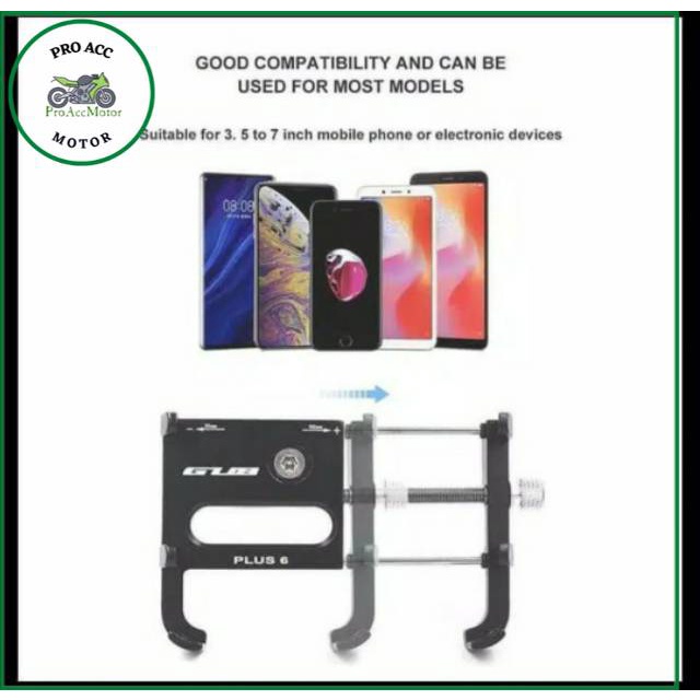 Holder handphone hp GUB PRO original untuk stang sepeda dan motor Murah