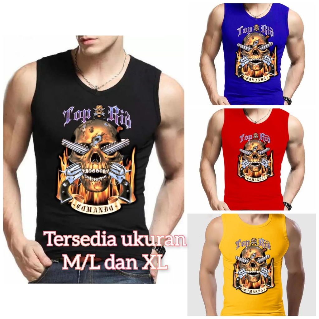 bisa COD / POLILE - SINGLET KOMANDO / kaos dalam pria / singlet santai / singlet olahraga / fashion cowok / terbaru / terlaris