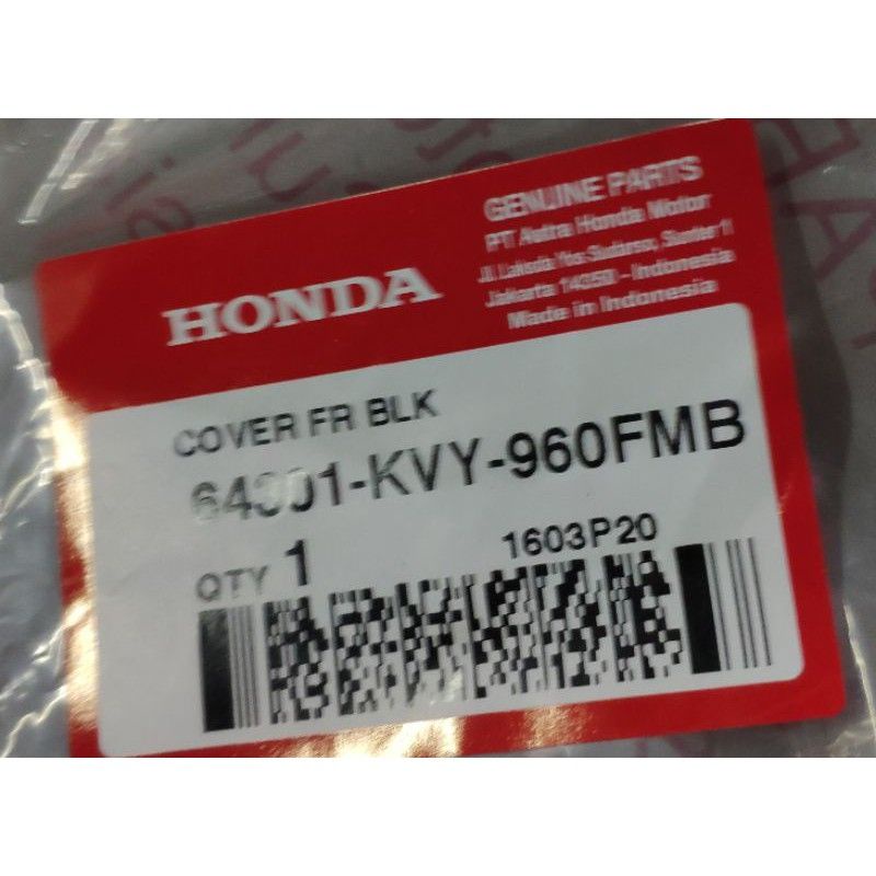 Cover dada Depan,dasi,tameng Beat karbu original AHM