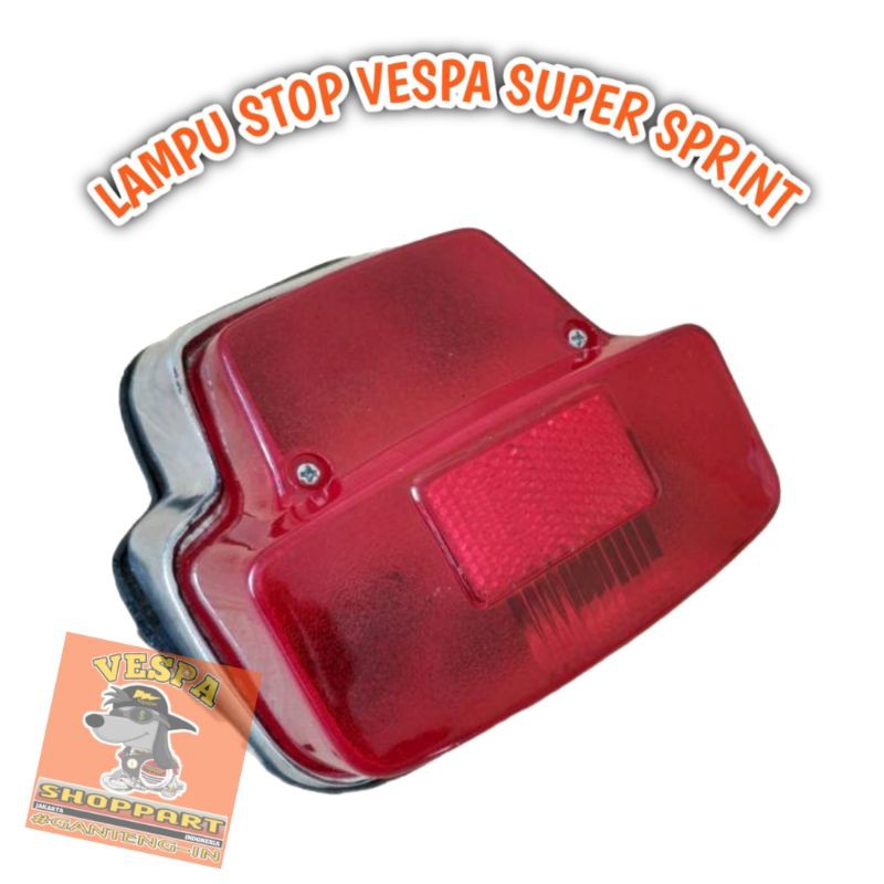 Lampu Belakang Vespa Super Sprint - Lampu Stoplamp belakang vespa super sprint