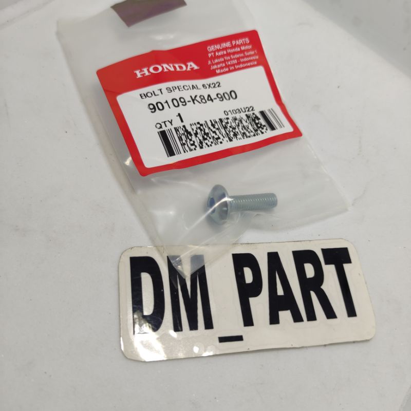 BAUT L BOLT SPECIAL 90109 K84 900 BODI BODY LAMPU BELAKANG JOK SEAT BAWAH KOLONG HONDA CBR CBR150 CR