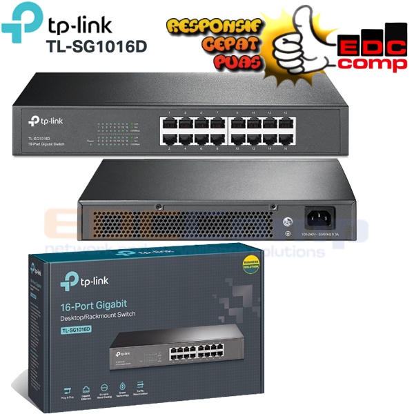 TP-Link TL-SG1016D 16-Port Gigabit Switch TPLink