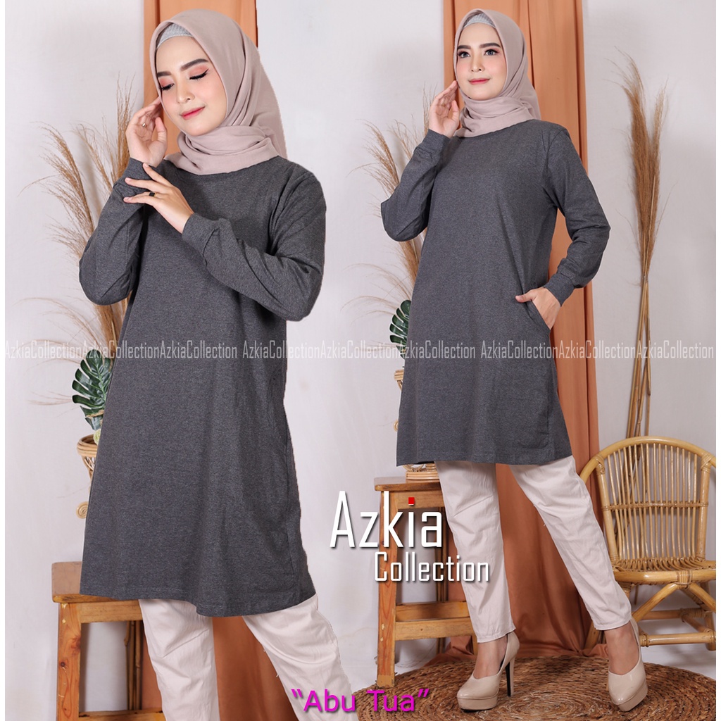 tunik kaos wanita bahan katun