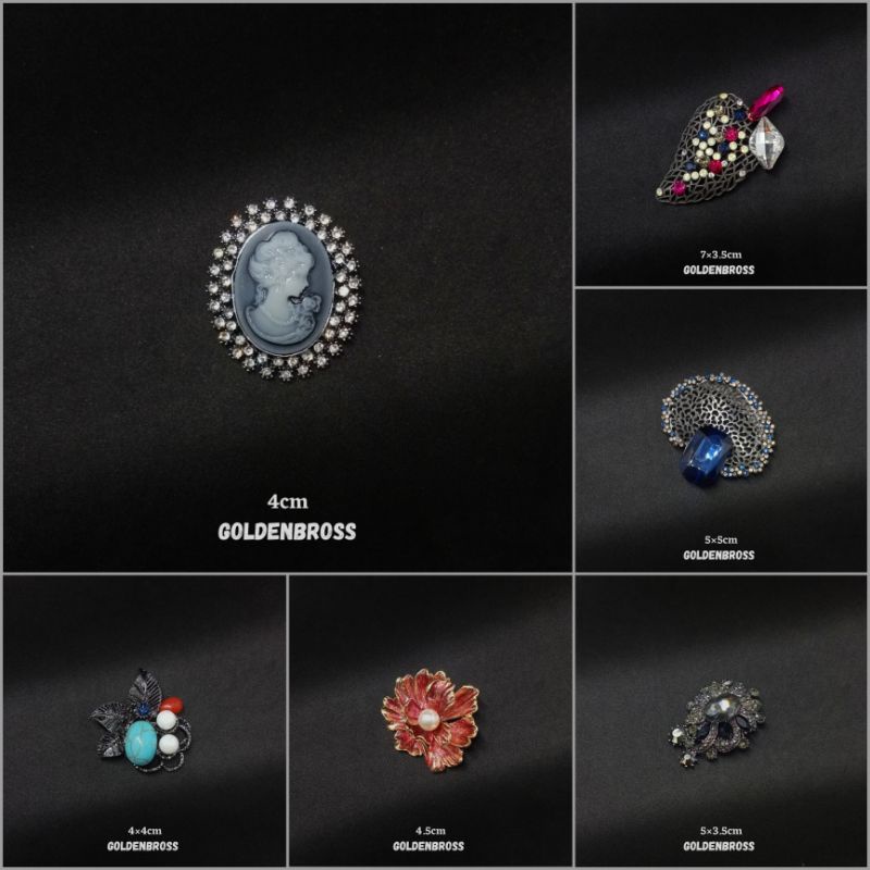 Bros dada aksesoris wanita/bros berlian imitasi/fashion wanita