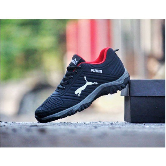 BIG SIZE UKURAN JUMBO 38-43 ABU HITAM MERAH Sepatu Olahraga Sport Sneakers / Pria Wanita Hiking Outd