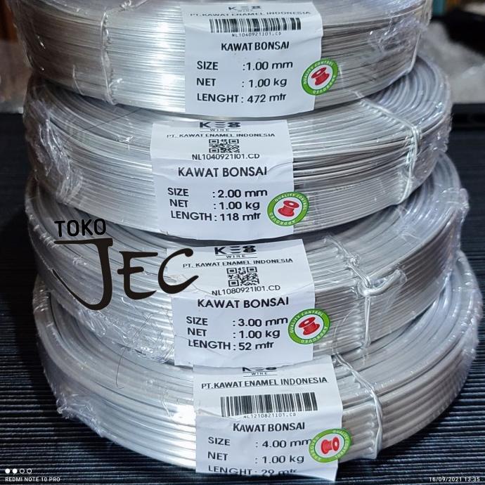 best seller] Kawat Bonsai Alumunium 1kg / Roll 1MM-6MM