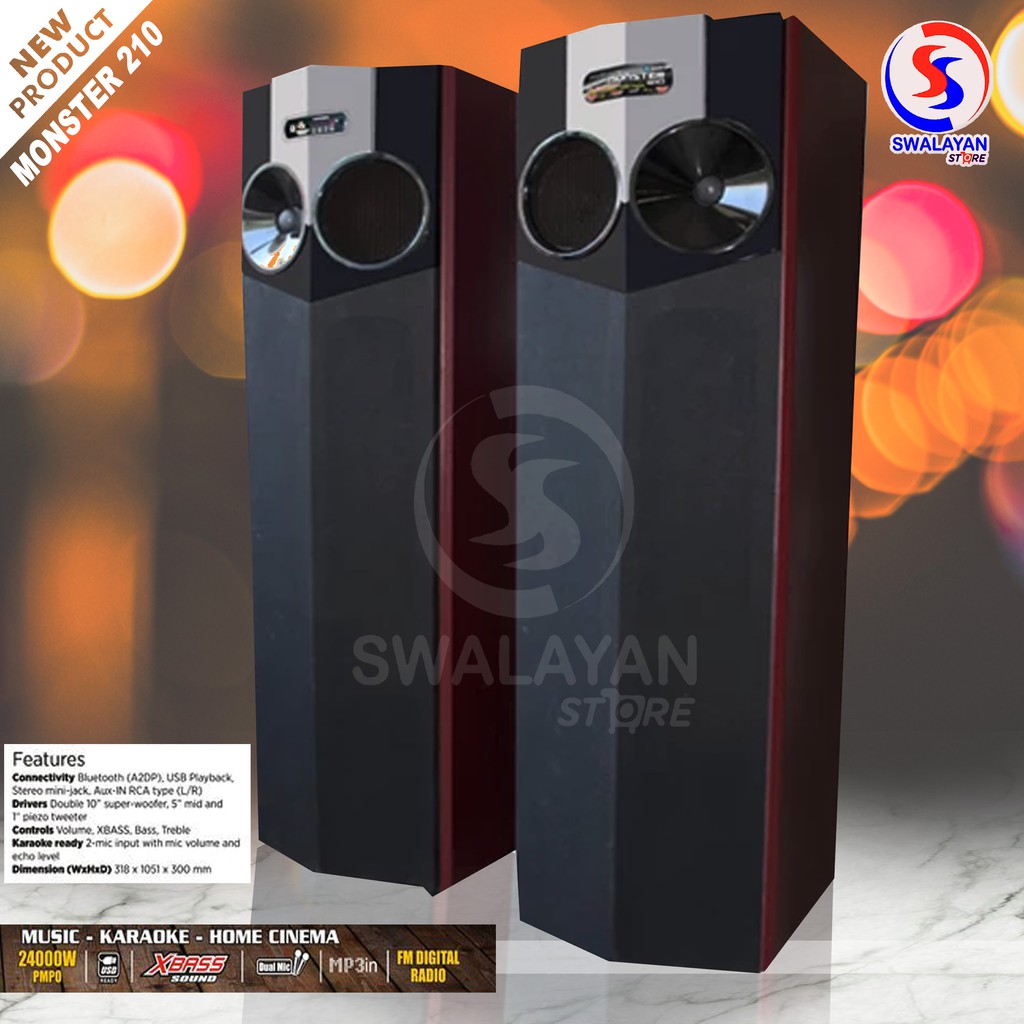 (BONUS VOUCHER) TYPE LAMA SPEAKER AKTIVE 10&quot; ROADMASTER MONSTER 210