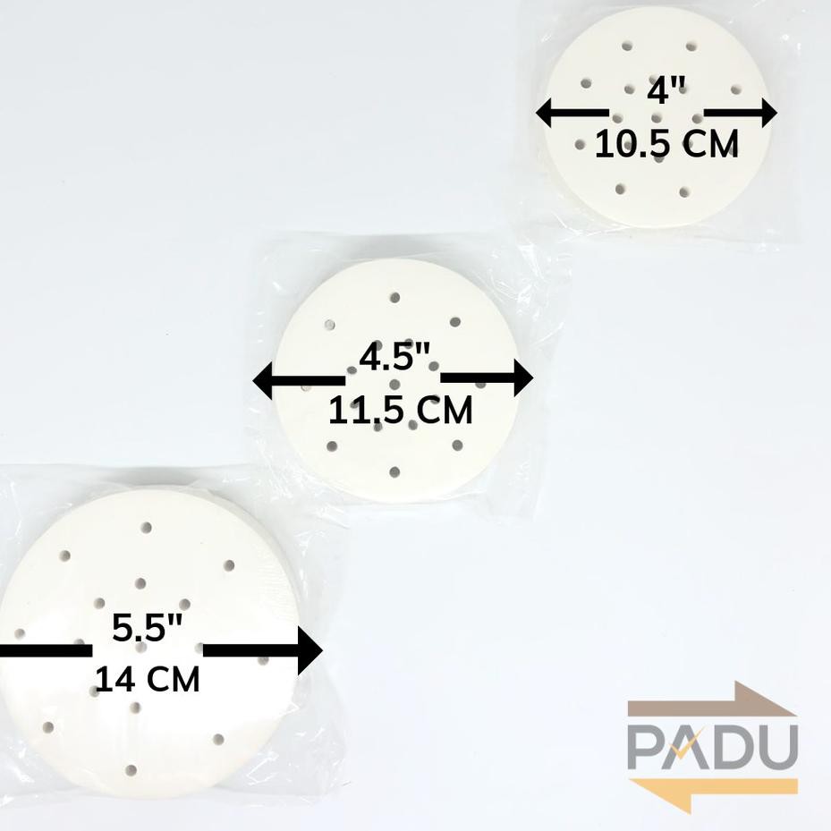 

SUPER HOT [500 Pcs] Dimsum Paper 4" / 10.5 cm (White) - Kertas Alas Dimsum