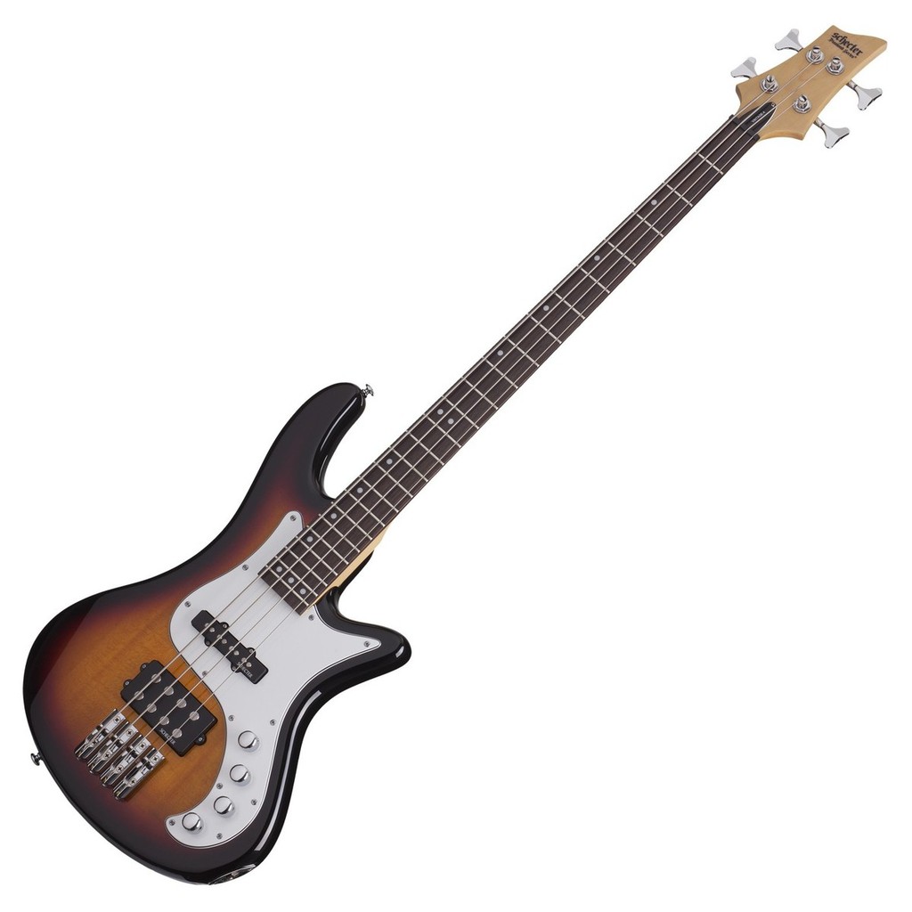 Schecter Stiletto Vintage 4 Bass Guitar - 3-Tone Sunburst