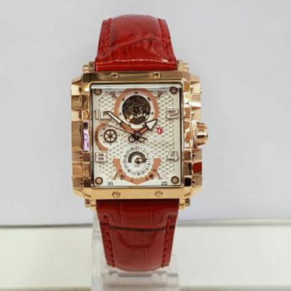 jam tangan expedition e6757 wanita leather red original