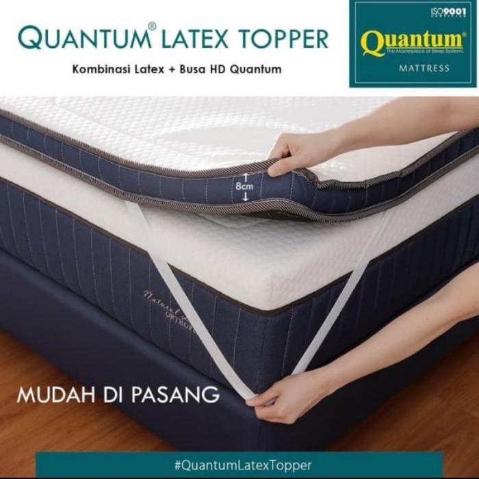 Quantum Matras Topper Latex Pelapis Kasur Springbed