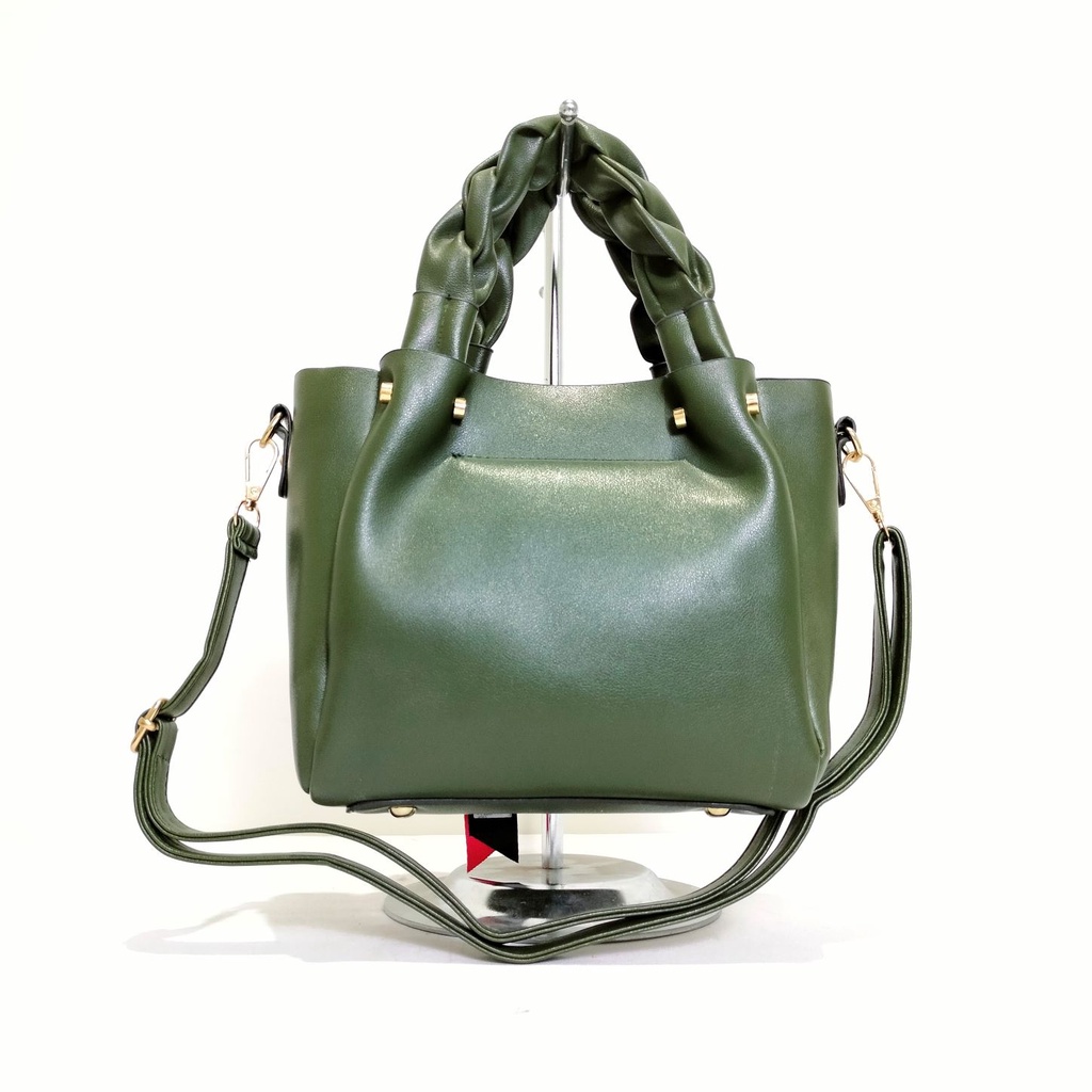 Sale! Handbag Import Tas Wanita Hand Bag Model Terbaru Gantungan Bulu 0187