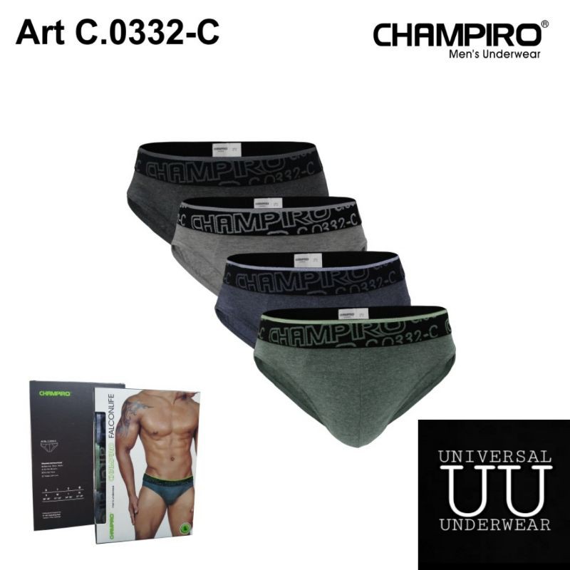 CD Celana Dalam Boxer Pria Cowok Dewasa Sempak Laki Laki Premium Termurah Champiro C.0332-C By Universal Underwear