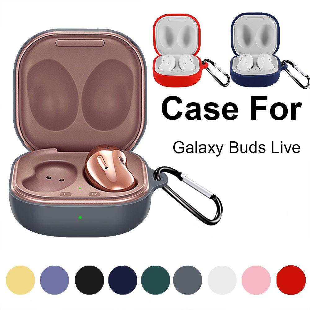 POPULAR Populer Lembut Penutup Silikon Fleksibel Aksesoris Shockproof Earphone Case Anti Jatuh Untuk Samsung Galaxy Buds live