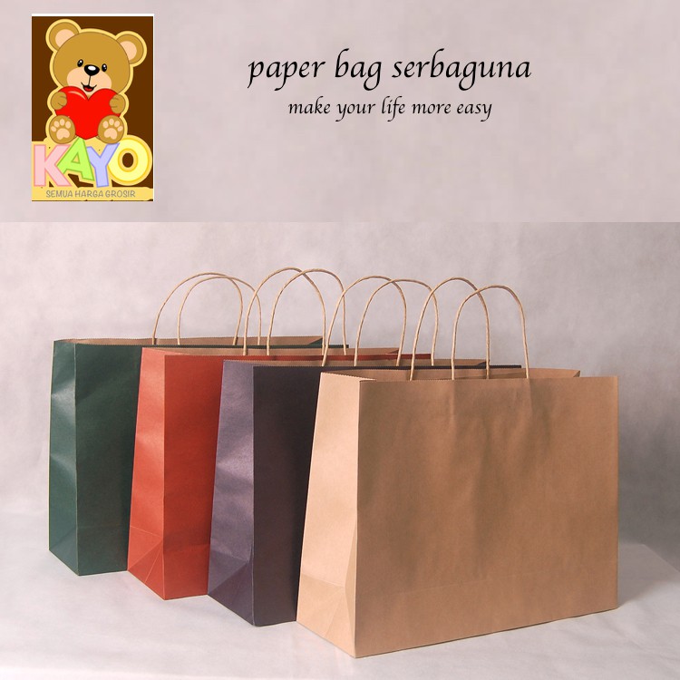 KANTONG SOUVENIR WARNA XL, KANTONG KADO, KANTONG HADIAH, PAPER BAG KADO