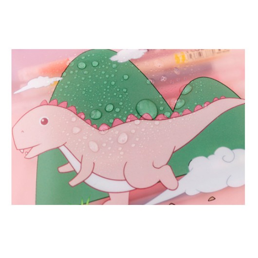 Wadah Serbaguna Zipper Bag DINOSAURUS Lucu / Tempat Penyimpanan Multifungsi Motif DINOSAURUS Imut