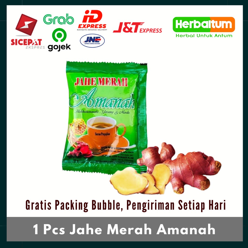 

Minuman Jahe Merah JMA - Habbatussauda - Aren - Gingseng - Secang - Madu