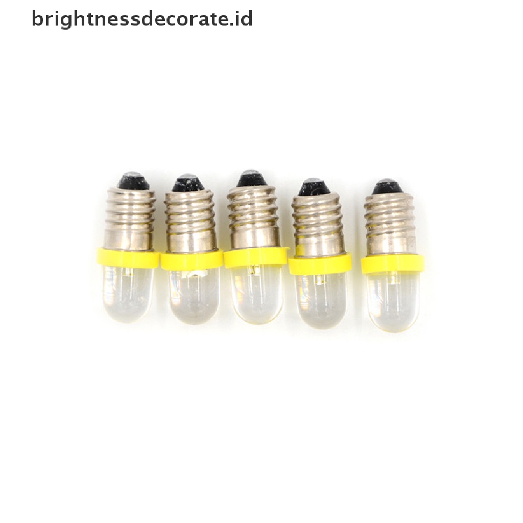 (Birth) 5pcs Bohlam Lampu Indikator Led E10 Dc Low Power