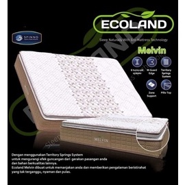 OK Spino Ecoland Springbed Matras Melvin Pillo Top - Garansi Pir 10 Tahun