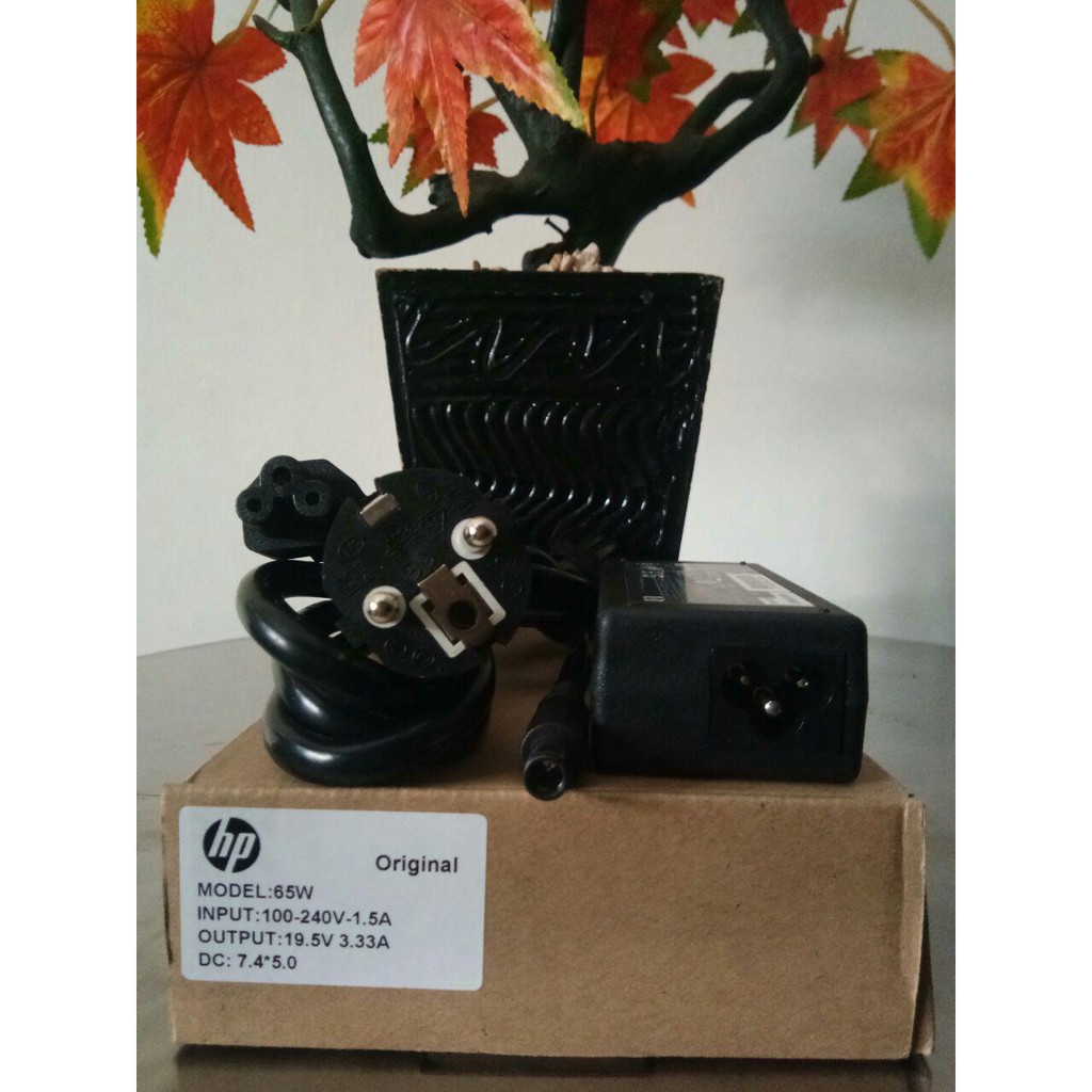 HP1953337450PJKP | ADAPTOR HP 19.5V 3.33A DC (7.4*5.0) PANJANG JARUM + KABEL POWER
