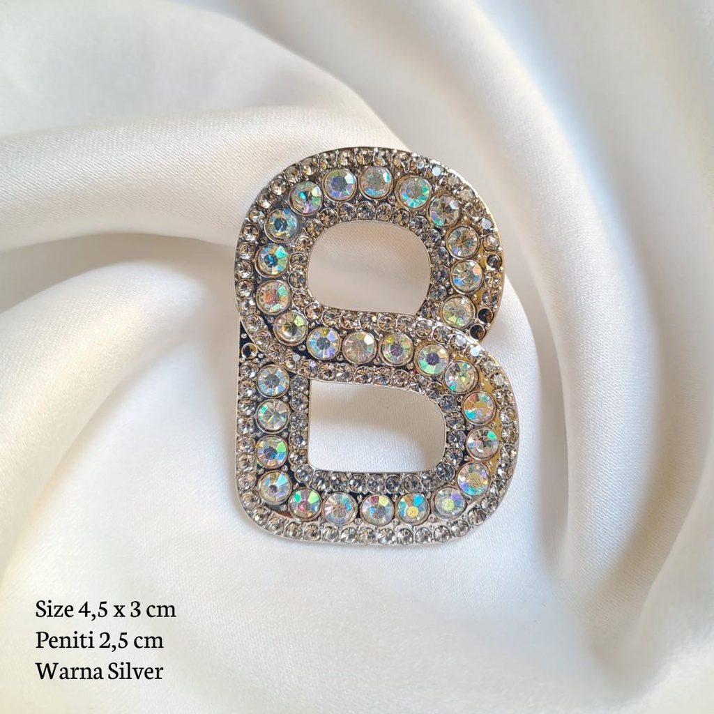 Bros Buttonscraves / Bros Ala Buttonscarves  / Bros Button / Buttonscarves Brooch / Orderinkuy Bros-Button Blink Silver