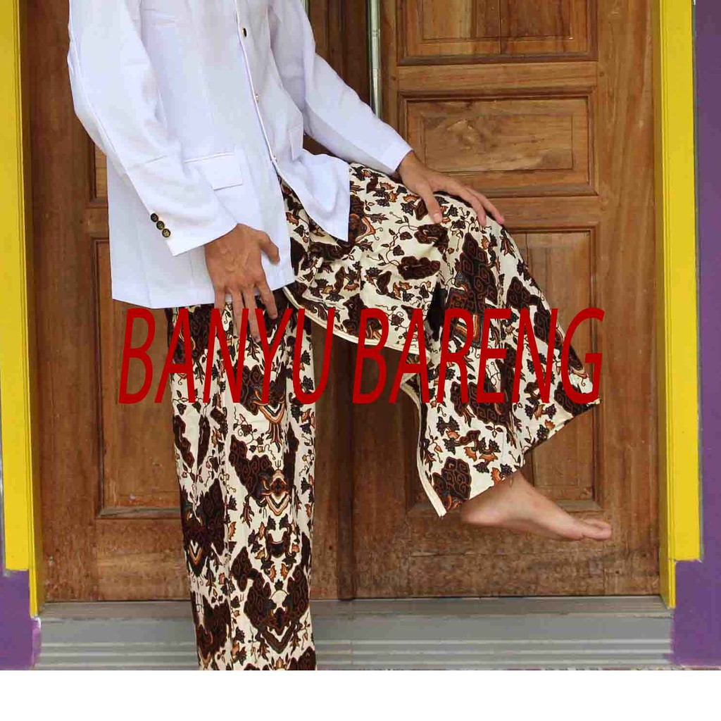 Celana Sarung Batik Khas Cirebon - Sarung Celana Batik Cirebon - Sarung Batik Panji Semirang