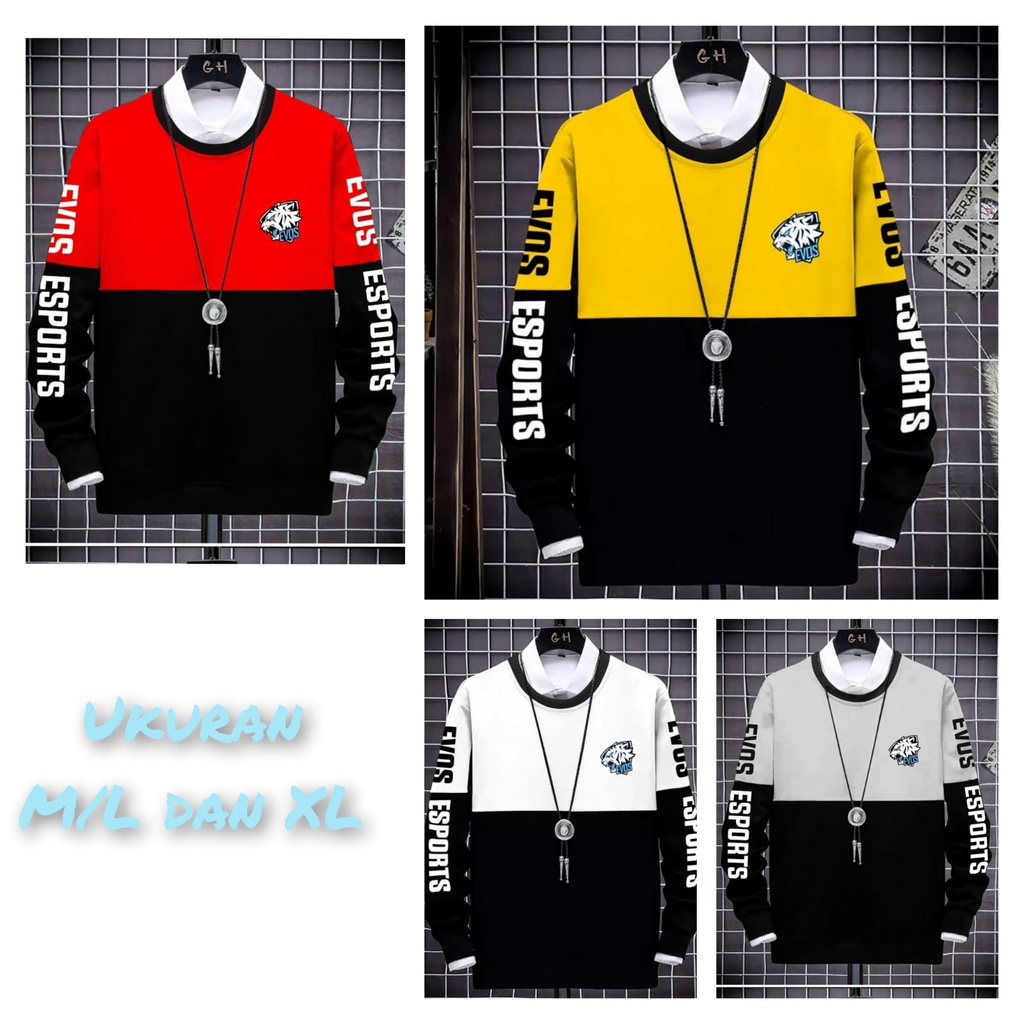 BISA COD//BAJU ESPORT EVOS /baju terbaru //  fashion pria terbaru//baju lebaran//mukzhop
