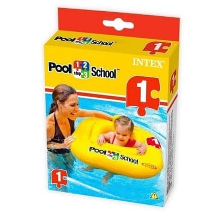 Intex 56587 Pelampung Bayi Deluxe Baby Float Pool School Step 1