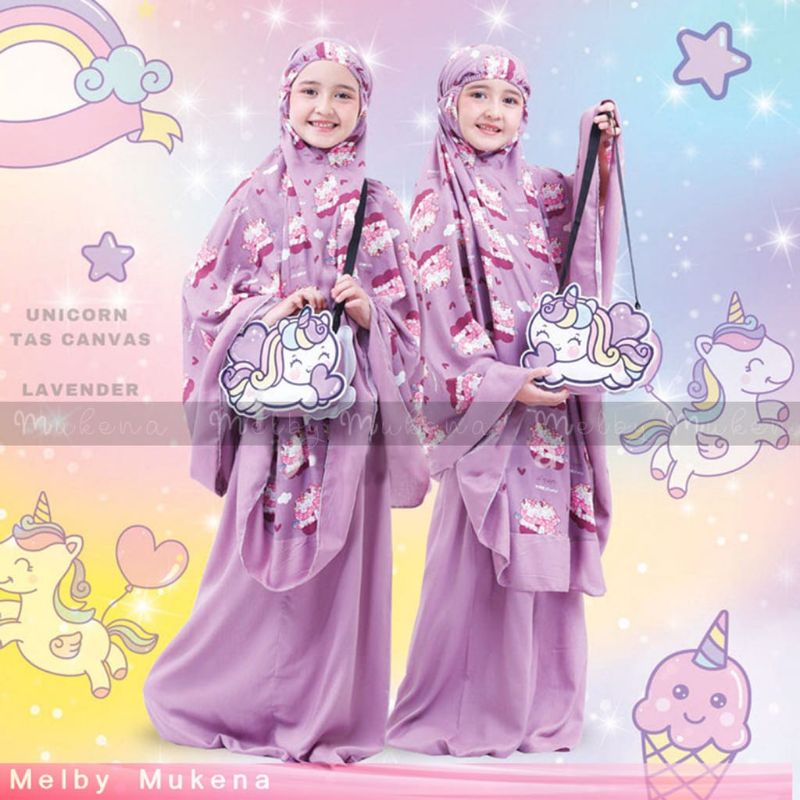 MODEL MUKENA ANAK TERBARU 2022 | Mukena Anak Unicorn Tas Canvas #mukenaanakterbaru2022
