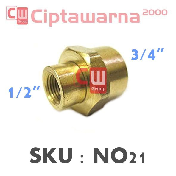 Adapter Sock sok Dalam 1/2 3/4 1 Kuningan 1/2&quot; 3/4&quot; 1&quot; Brass