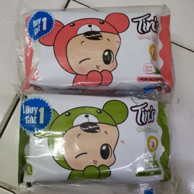 Tin's Baby Wipes 50 Lembar