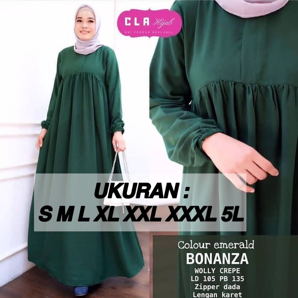 5L XXXL XXL XL L M S | BONANZA DRESS POLOS BIG SIZE TERLARIS