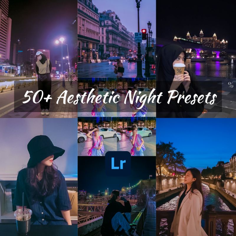 50+ Preset Lightroom Night Aesthetic // For IOS &amp; Android